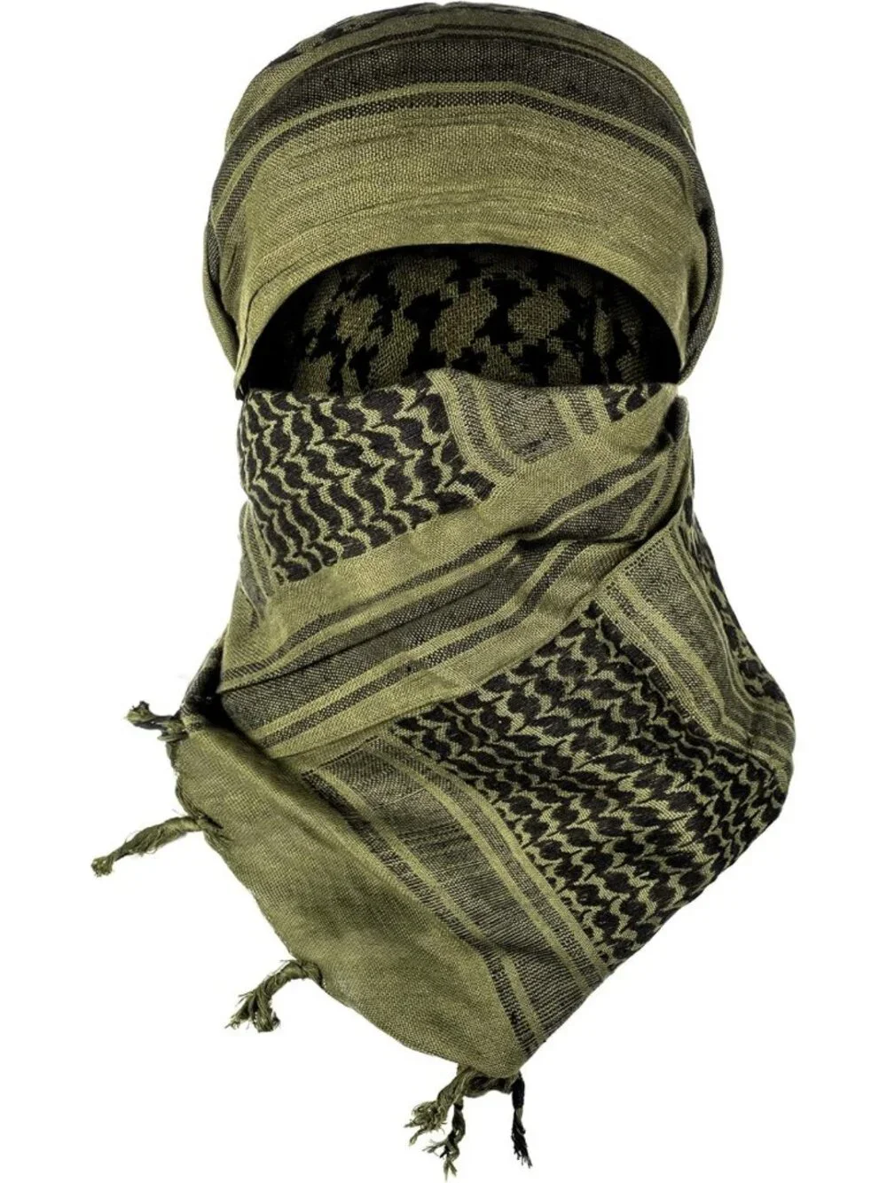 100% Cotton Tactical Shemagh - Versatile Keffiyeh for Camping, Hiking & Outdoor